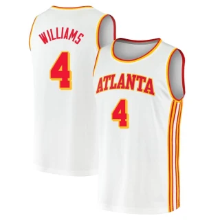Men's Donovan Williams Atlanta Hawks White Fast Break 2020/21 Jersey - Association Edition