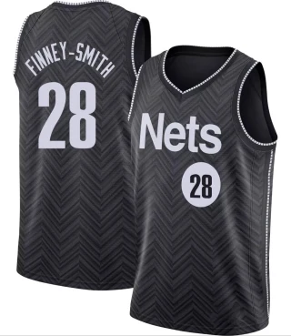 Men's Dorian Finney-Smith Brooklyn Nets Black Swingman 2020/21 Jersey - Earned Edition