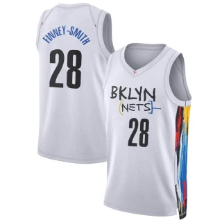Men's Dorian Finney-Smith Brooklyn Nets White Swingman 2022/23 City Edition Jersey