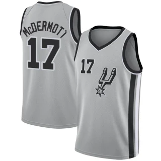 Men's Doug McDermott San Antonio Spurs Swingman Silver Jersey - Statement Edition
