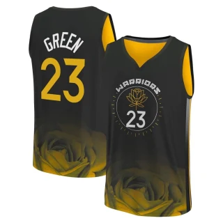 Men's Draymond Green Golden State Warriors Gold Fast Break Black 2022/23 City Edition Jersey