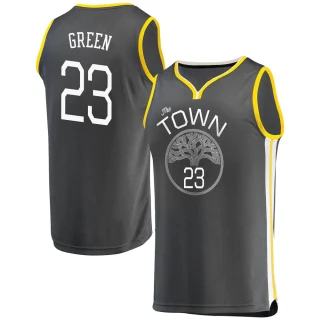 Men's Draymond Green Golden State Warriors Gold Fast Break Charcoal Jersey - Statement Edition