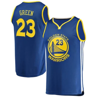 Men's Draymond Green Golden State Warriors Gold Fast Break Royal Jersey - Icon Edition