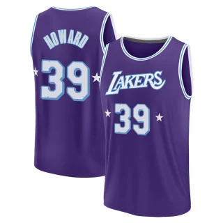 Men's Dwight Howard Los Angeles Lakers Purple Fast Break 2021/22 Replica City Edition Jersey