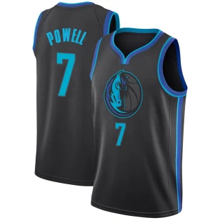 Men's Dwight Powell Dallas Mavericks Anthracite Swingman 2018/19 Jersey - City Edition