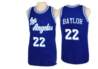 Men's Elgin Baylor Los Angeles Lakers Blue Authentic Throwback Jersey