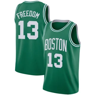 Men's Enes Freedom Boston Celtics Green Swingman Jersey - Icon Edition