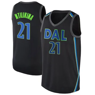 Men's Frank Ntilikina Dallas Mavericks Black Swingman Jersey - City Edition