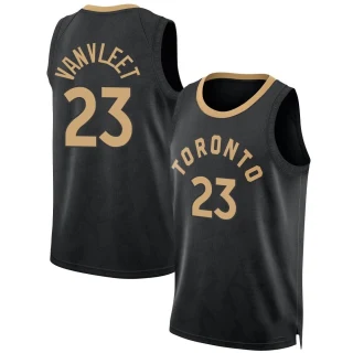 Men's Fred VanVleet Toronto Raptors Black Fast Break 2022/23 City Edition Jersey