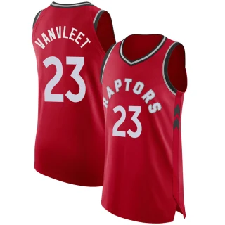 Men's Fred VanVleet Toronto Raptors Red Authentic Jersey - Icon Edition