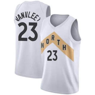 Men's Fred VanVleet Toronto Raptors White Swingman 2018/19 Jersey - City Edition