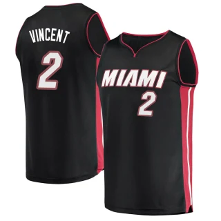 Men's Gabe Vincent Miami Heat Black Fast Break Jersey - Icon Edition