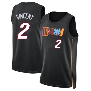 Men's Gabe Vincent Miami Heat Black Swingman 2021/22 City Edition Jersey
