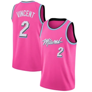 Men's Gabe Vincent Miami Heat Pink Swingman 2018/19 Jersey - Earned Edition