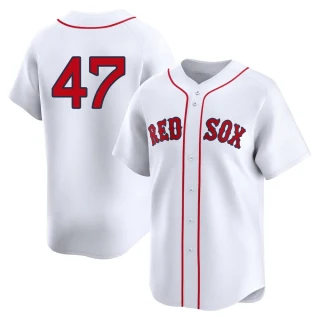 Men's Gage Ziehl Boston Red Sox White Limited 2nd Home Jersey