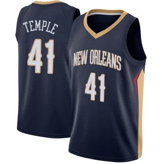 Men's Garrett Temple New Orleans Pelicans Navy Swingman Jersey - Icon Edition