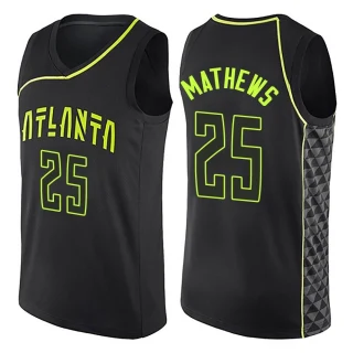 Men's Garrison Mathews Atlanta Hawks Black Swingman City Edition Jersey
