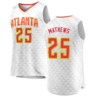 Men's Garrison Mathews Atlanta Hawks White Fast Break Jersey - Association Edition