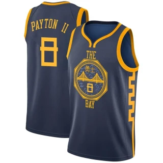 Men's Gary Payton II Golden State Warriors Gold Swingman Navy 2018/19 Jersey - City Edition