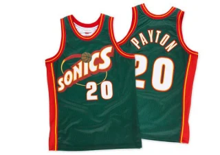 Men's Gary Payton Oklahoma City Thunder Green Swingman SuperSonics Throwback Jersey