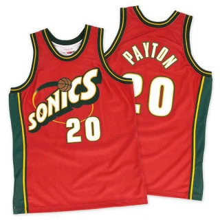 Men's Gary Payton Oklahoma City Thunder Red Swingman SuperSonics Throwback Jersey