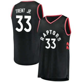 Men's Gary Trent Jr. Toronto Raptors Black Fast Break Jersey - Statement Edition
