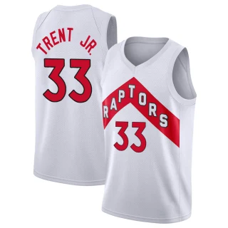 Men's Gary Trent Jr. Toronto Raptors White Swingman 2020/21 Jersey - Association Edition