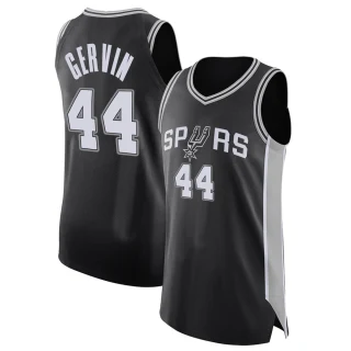 Men's George Gervin San Antonio Spurs Black Authentic Jersey - Icon Edition