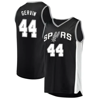 Men's George Gervin San Antonio Spurs Black Fast Break Jersey - Icon Edition