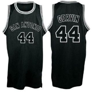 Men's George Gervin San Antonio Spurs Black Shadow Swingman Throwback Jersey