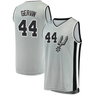 Men's George Gervin San Antonio Spurs Fast Break Silver Jersey - Statement Edition