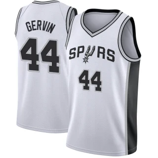 Men's George Gervin San Antonio Spurs White Swingman Jersey - Association Edition