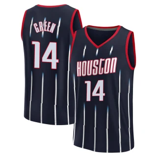 Men's Gerald Green Houston Rockets Green Fast Break Navy 2021/22 Replica City Edition Jersey
