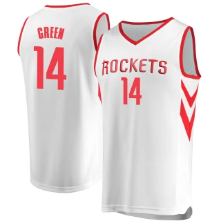 Men's Gerald Green Houston Rockets White Fast Break Jersey - Association Edition