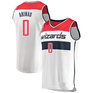 Men's Gilbert Arenas Washington Wizards White Fast Break Jersey - Association Edition