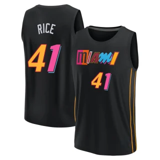 Men's Glen Rice Miami Heat Black Fast Break 2021/22 Replica City Edition Jersey