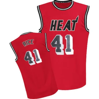 Men's Glen Rice Miami Heat Red Authentic Throwback Jersey