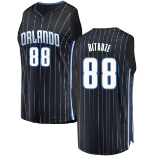 Men's Goga Bitadze Orlando Magic Black Fast Break Jersey - Statement Edition