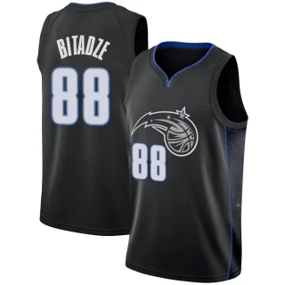 Men's Goga Bitadze Orlando Magic Black Swingman 2018/19 Jersey - City Edition