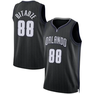 Men's Goga Bitadze Orlando Magic Black Swingman 2022/23 City Edition Jersey