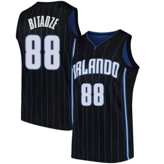 Men's Goga Bitadze Orlando Magic Black Swingman Jersey - Statement Edition