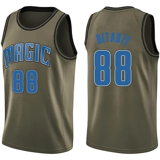 Men's Goga Bitadze Orlando Magic Green Swingman Salute to Service Jersey