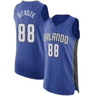 Men's Goga Bitadze Orlando Magic Royal Authentic Jersey - Icon Edition