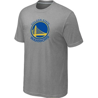 Men's Golden State Warriors Gold Big & Tall Primary Logo T-Shirt - Grey