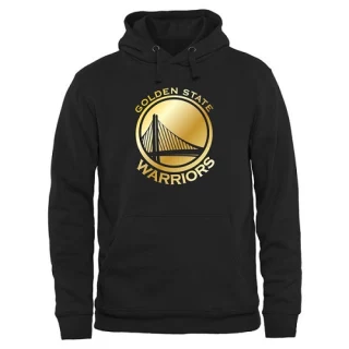 Men's Golden State Warriors Gold Collection Pullover Hoodie - Black