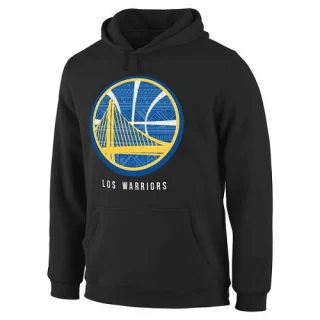 Men's Golden State Warriors Gold Noches Enebea Pullover Hoodie - Black