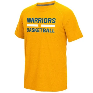 Men's Golden State Warriors Gold On-Court Climalite Ultimate T-Shirt -