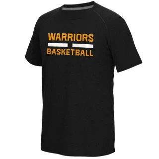 Men's Golden State Warriors Gold On-Court climalite Ultimate T-Shirt - Black