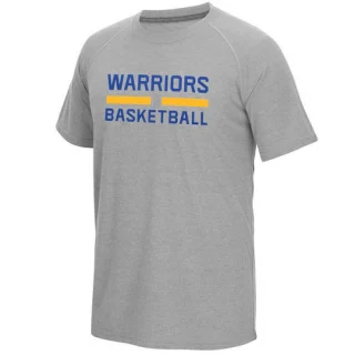 Men's Golden State Warriors Gold On-Court climalite Ultimate T-Shirt - Gray