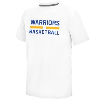Men's Golden State Warriors Gold On-Court climalite Ultimate T-Shirt - White